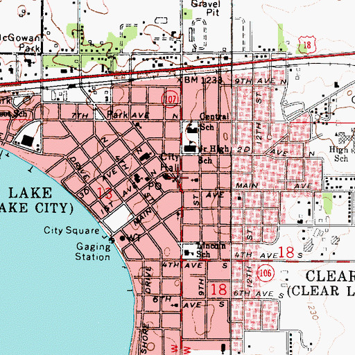Topographic Map of First Church of Christ Scientist, IA