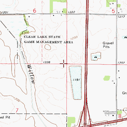 Topographic Map of North Iowa Christian School, IA