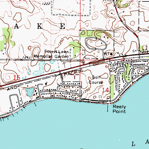 Topographic Map of Armour Pugh Memorial Park, IA