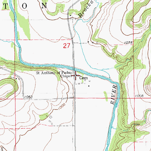 Topographic Map of Grave of a Napoleonic War Veteran Historical Marker, IA