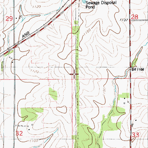 Topographic Map of Navan Post Office (historical), IA