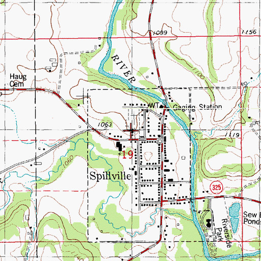 Topographic Map of Saint Wenceslaus Catholic Church, IA