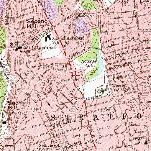 Topographic Map of Advent Christian Church, CT