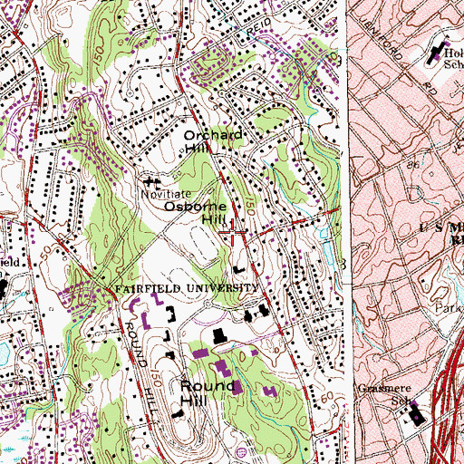 Topographic Map of Alumni House, CT