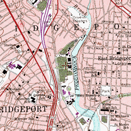 Topographic Map of Berkshire Mills, CT