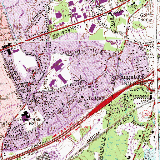 Topographic Map of Beth Israel Synagogue, CT