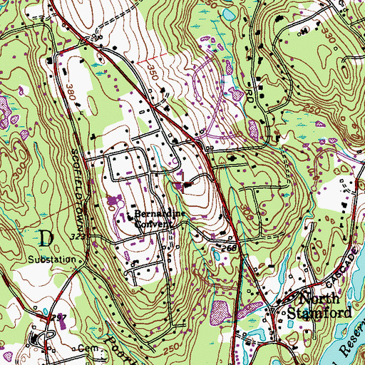 Topographic Map of Bi-Cultural Day School, CT