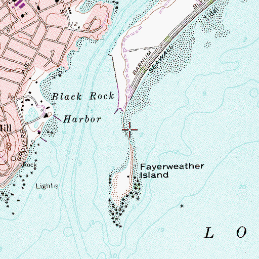Topographic Map of Break of the Beach (historical), CT