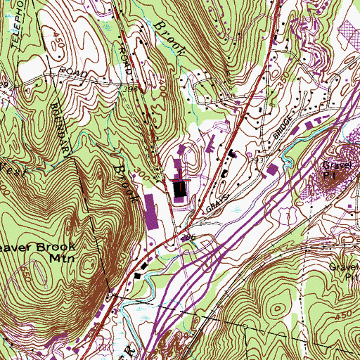 Topographic Map of Caldor Shopping Center, CT