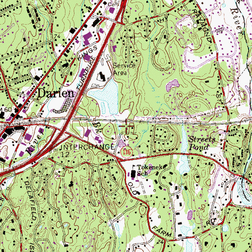 Topographic Map of Calvary Baptist Church, CT