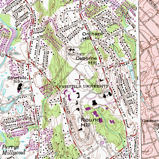 Topographic Map of Campion Field, CT