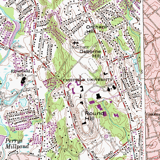 Topographic Map of Center for Multicultural Relations, CT