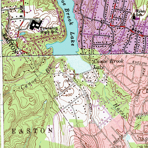 Topographic Map of Christ Episcopal Church, CT