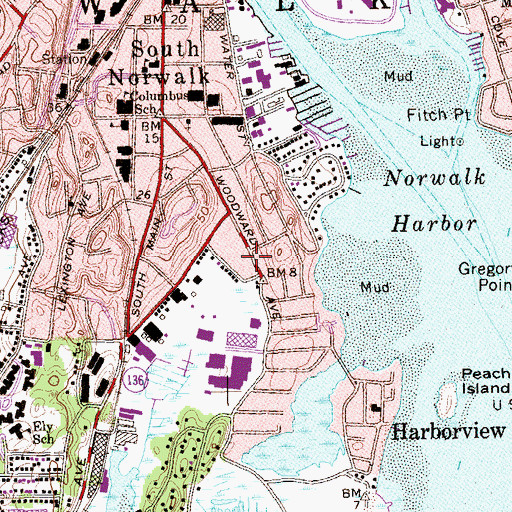Topographic Map of Christ Temple Pentecostal Church, CT