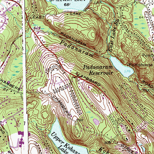 Topographic Map of Congregation B'Nai Israel, CT