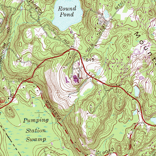 Topographic Map of Congregation of Notre Dame, CT