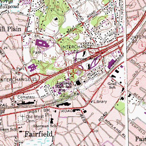 Topographic Map of Connecticut Audubon Birdcraft Museum, CT