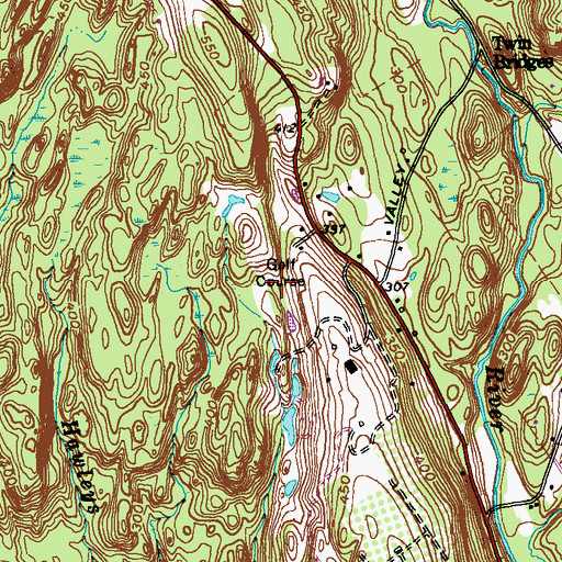 Topographic Map of Connecticut Golf Club, CT