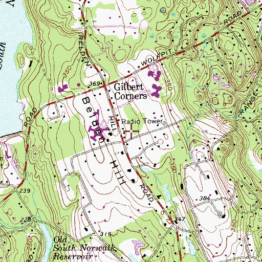 Topographic Map of Cramer Shopping Center, CT