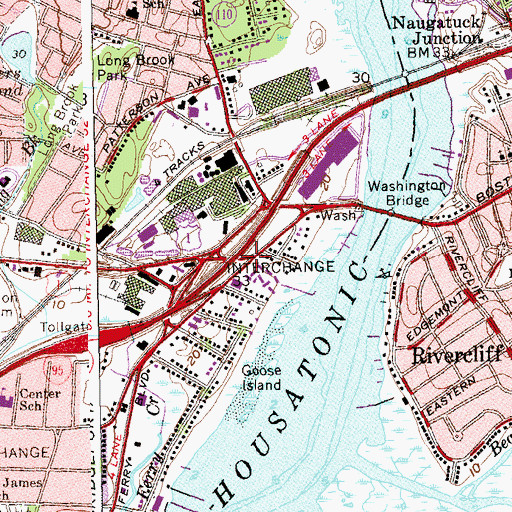 Topographic Map of Evangelical Assembly of God Church, CT