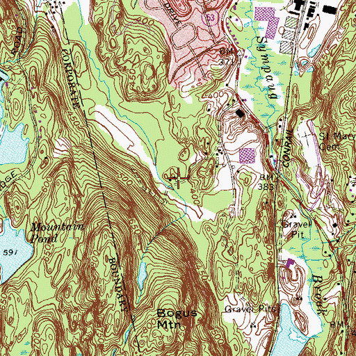 Topographic Map of Francis J Clarke Industrial Park, CT