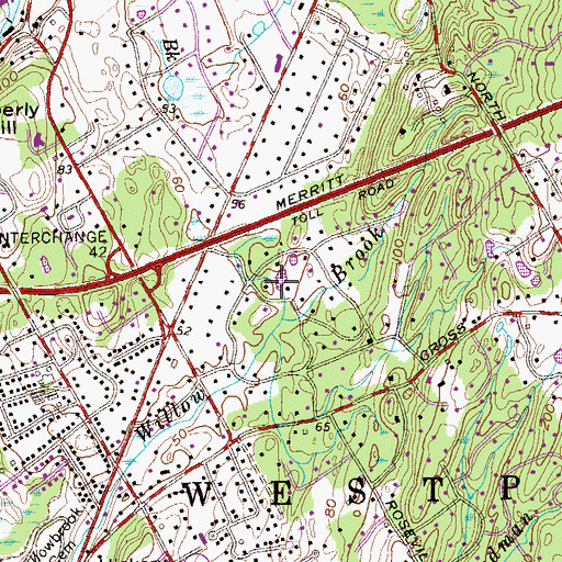 Topographic Map of Gault Park, CT