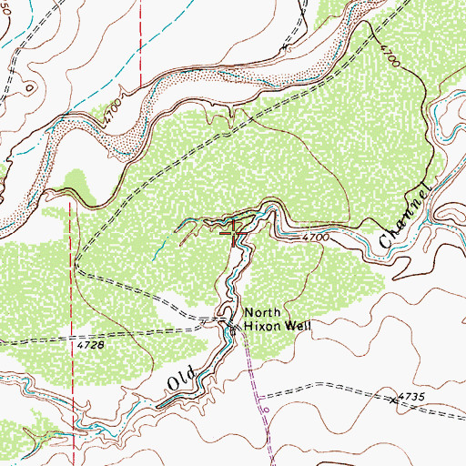 Topographic Map of Old Channel Apishapa River, CO
