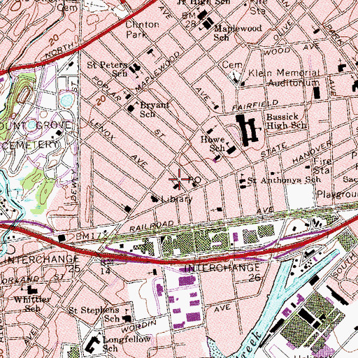 Topographic Map of Good Shepherd Christian Church, CT