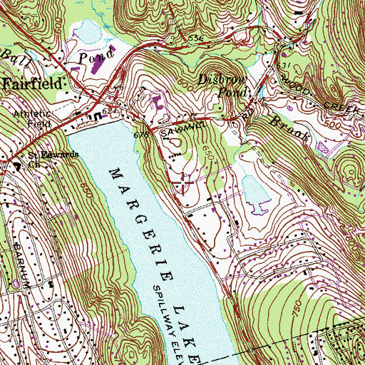 Topographic Map of Good Shepherd Lutheran Church, CT