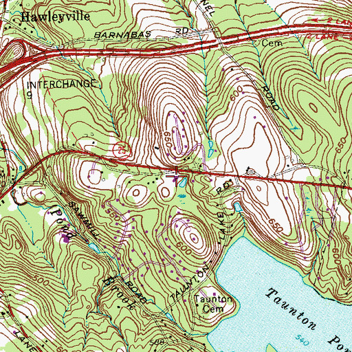Topographic Map of Grace Fellowship Church, CT