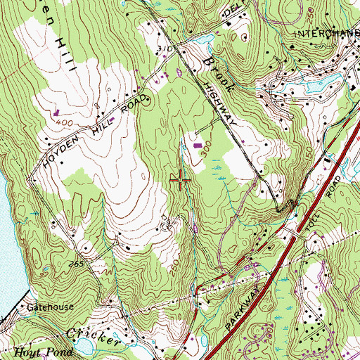 Topographic Map of H Smith-Richardson Golf Club, CT