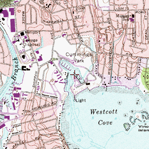 Topographic Map of Halloween Basin, CT