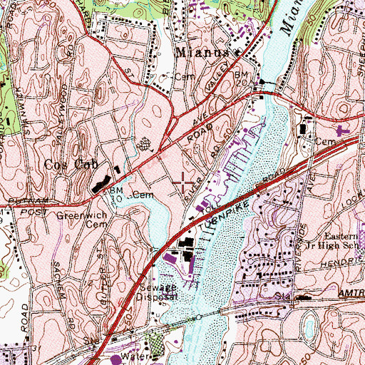 Topographic Map of Historical Society of the Town of Greenwich, CT