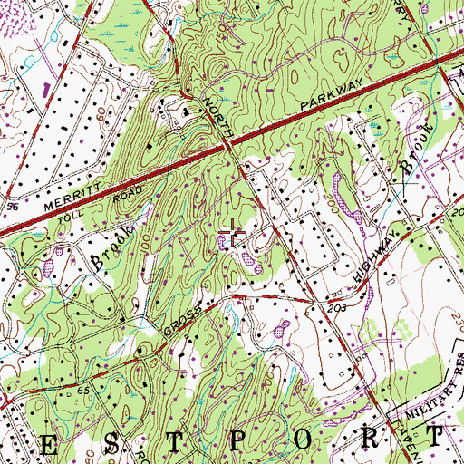 Topographic Map of Hockanum Park (historical), CT