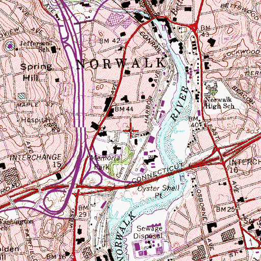 Topographic Map of Holy Temple Church of God, CT