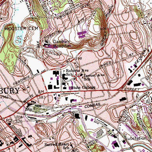 Topographic Map of Holy Trinity Russian Orthodox Church, CT