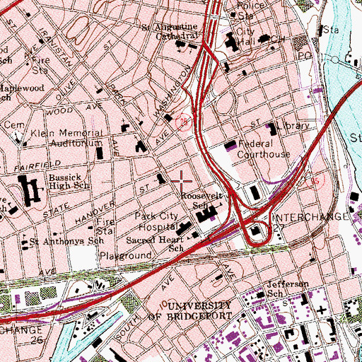 Topographic Map of Housatonic Museum of Art, CT