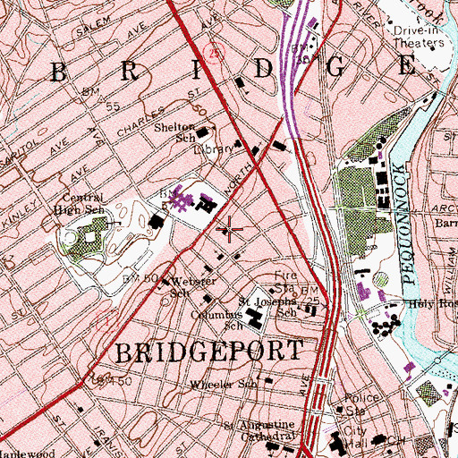 Topographic Map of House of Prayer and Deliverance, CT