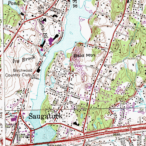 Topographic Map of Imperial Park, CT
