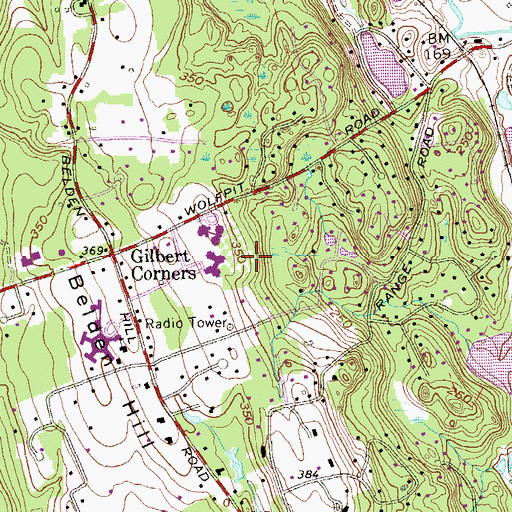 Topographic Map of Ina E Driscoll School, CT