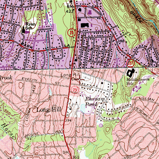 Topographic Map of Interchange 49, CT