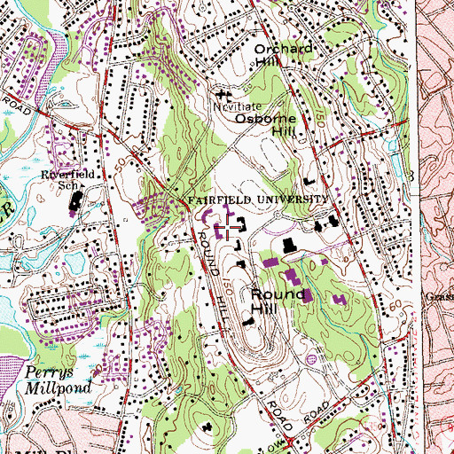 Topographic Map of Jogues Hall, CT