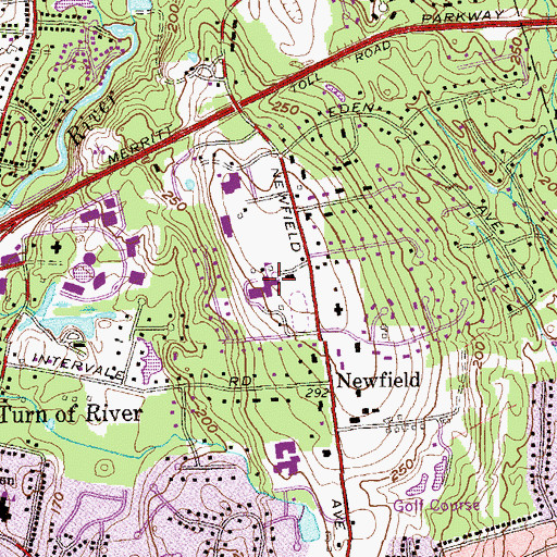 Topographic Map of King and Low-Heywood Thomas School, CT