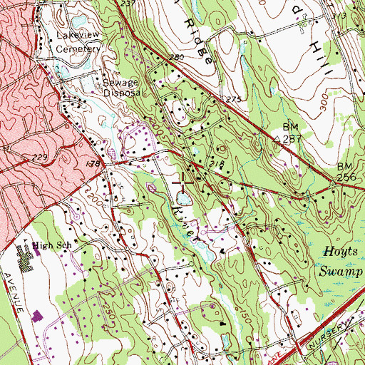 Topographic Map of Kiwanis Park, CT