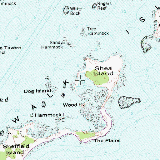 Topographic Map of Little Ram, CT