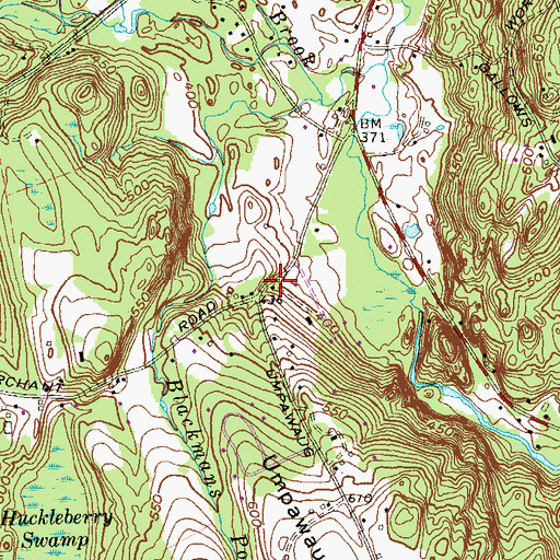 Topographic Map of Little Red School House, CT