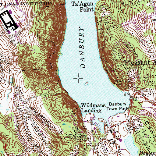 Topographic Map of Lower Pine Cove, CT