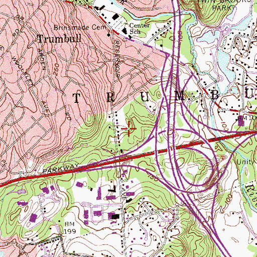 Topographic Map of Maefair Court, CT