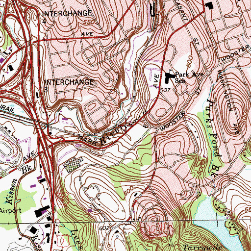 Topographic Map of Military Museum of Southern New England, CT