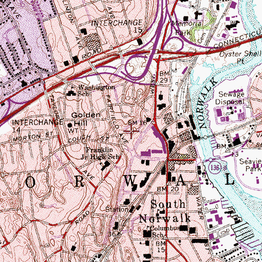 Topographic Map of Miracle Temple Church of God, CT